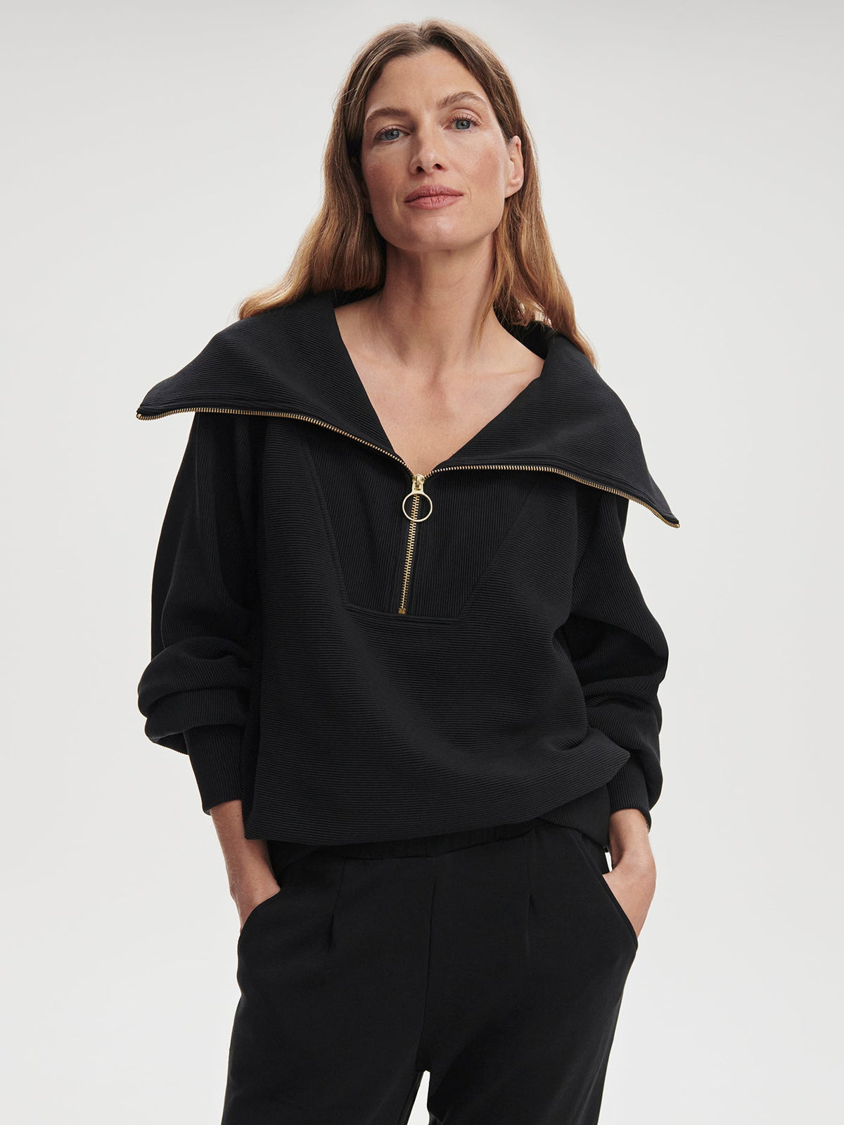 Vine Pullover | Ottoman Rib Half-Zip Pullover | Varley New