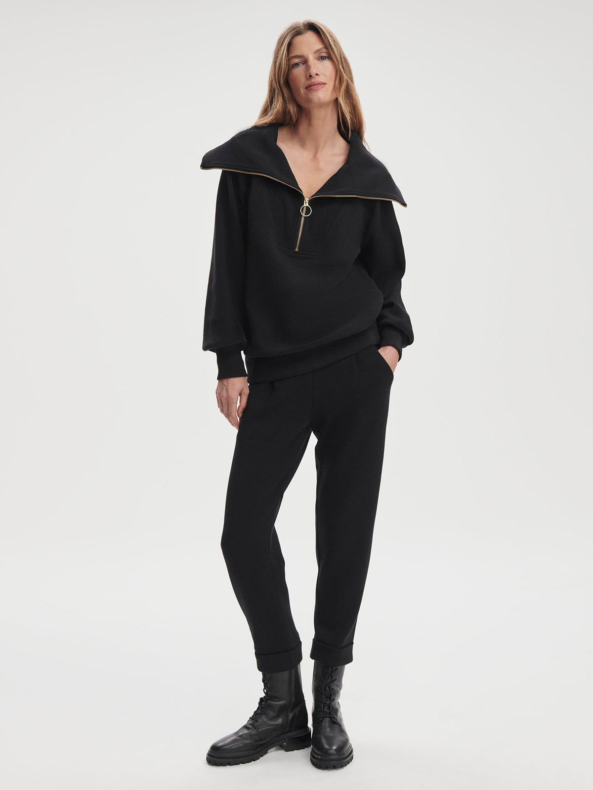 Vine Pullover | Ottoman Rib Half-Zip Pullover | Varley New