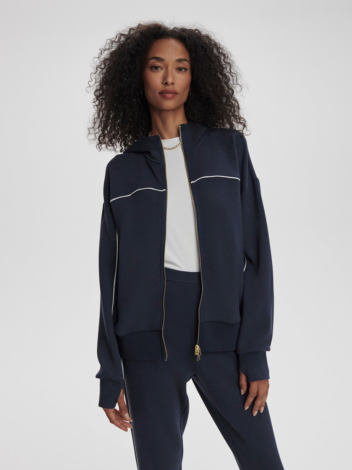 Gia Zip Through Hooded Sweat | Varley Premium