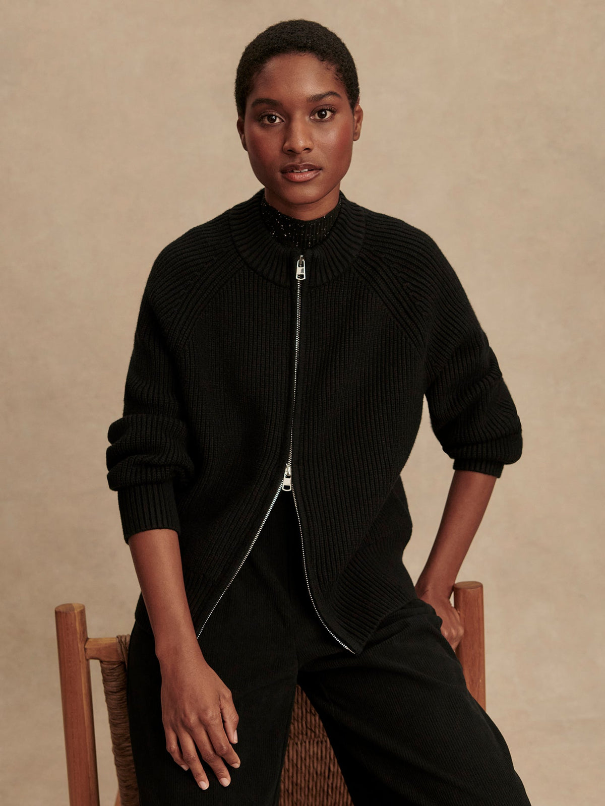 Milo Zip Through Knit Jacket | Varley New