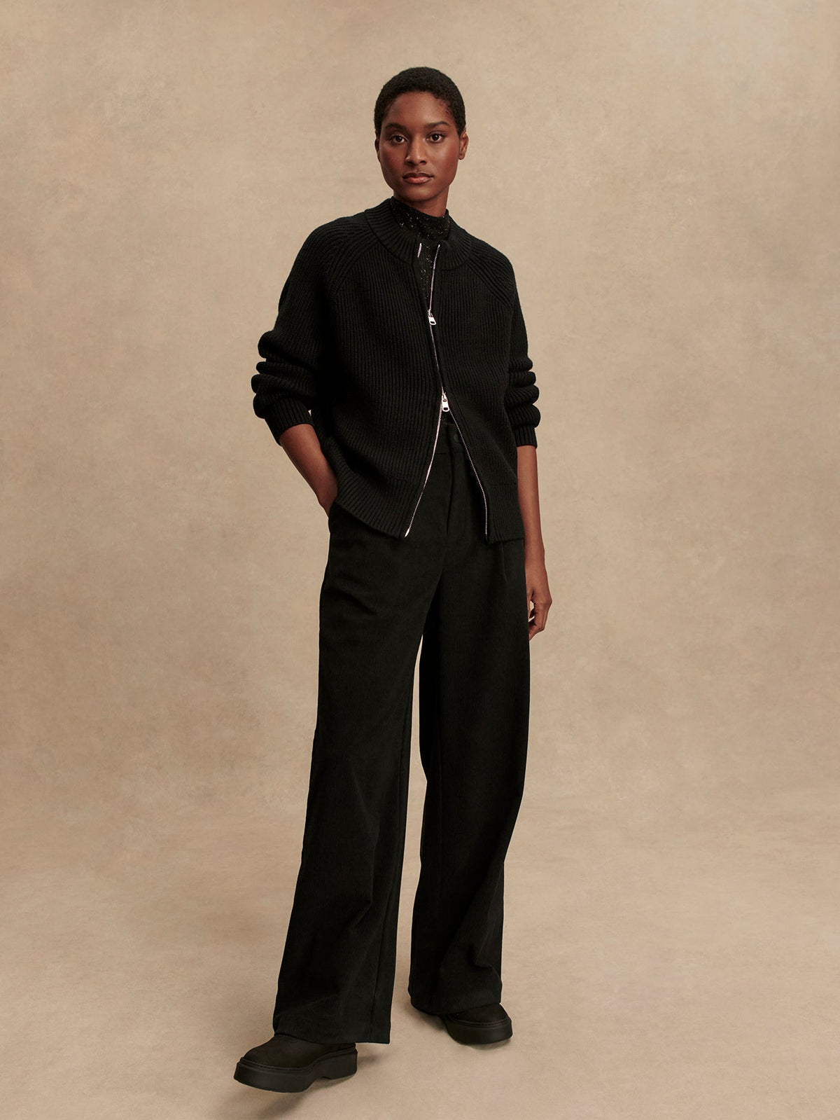 Milo Zip Through Knit Jacket | Varley New