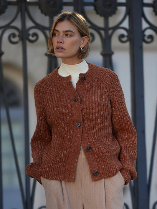 Florrie Boucle Knit Cardigan | Varley Featured