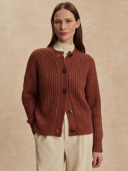 Florrie Boucle Knit Cardigan | Varley Featured