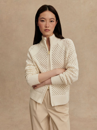 Mandy Boucle Knit Jacket | Varley New