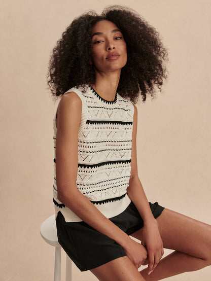 Athena Pointelle Knit Vest | Varley Featured