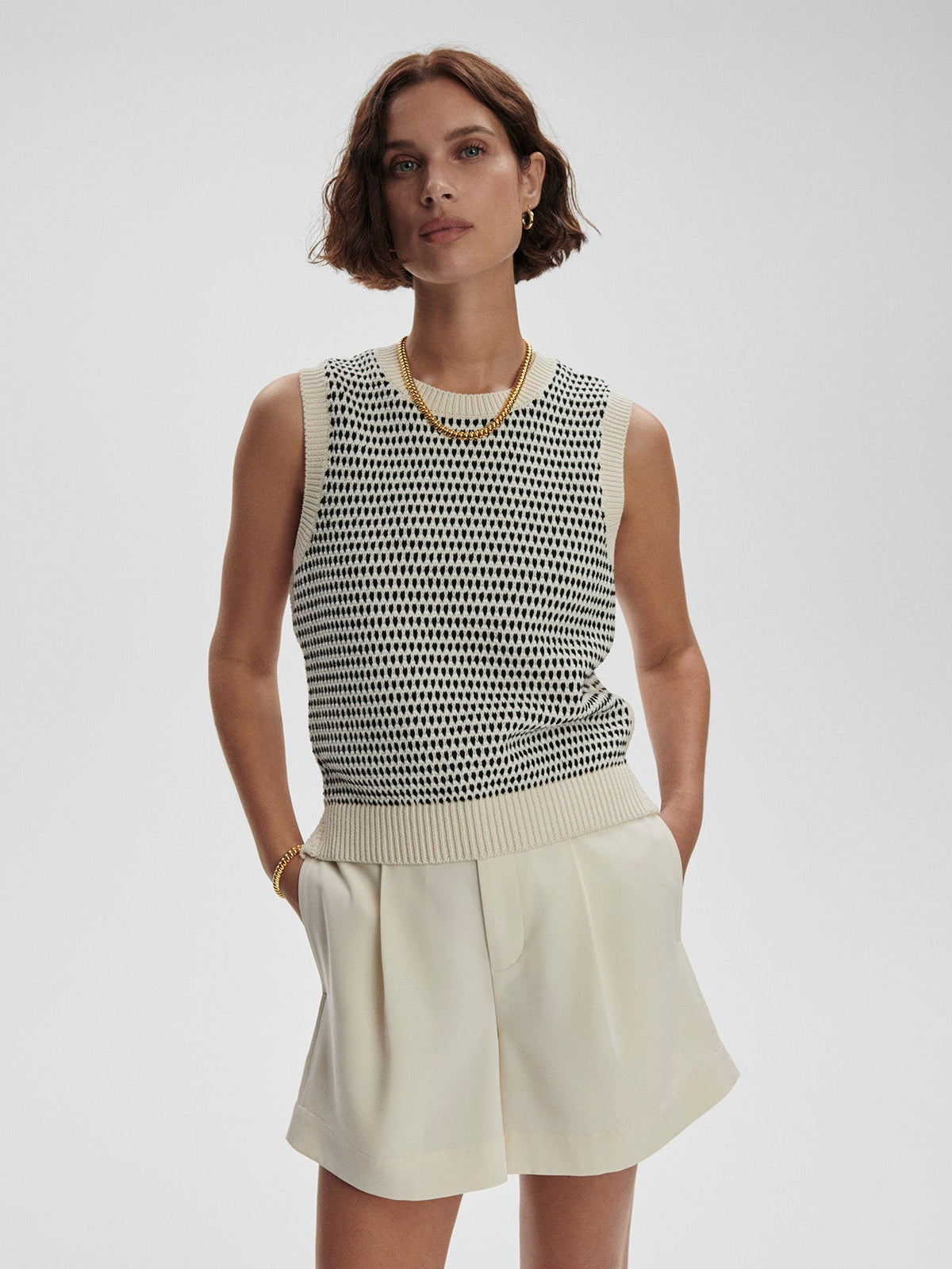 Knowles Textured Knit Vest | Varley Premium