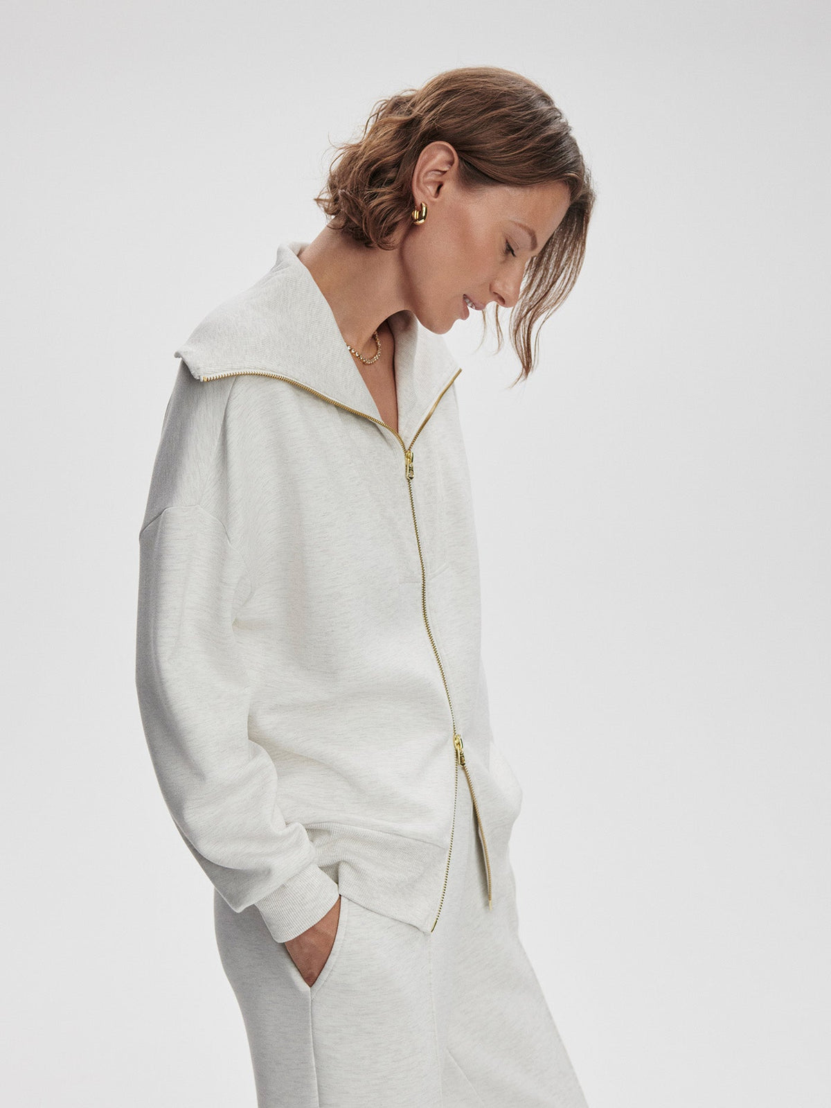 Halley Zip Through Sweat | Varley Trusted