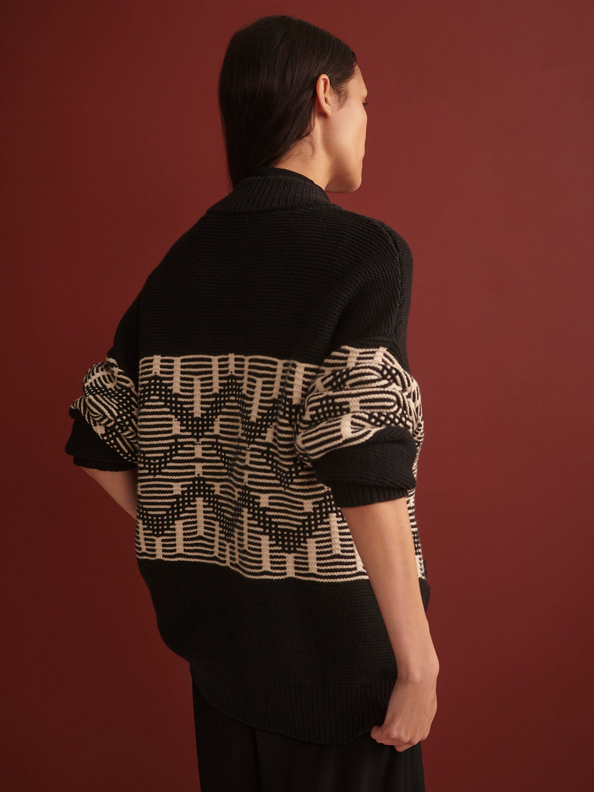 Linnea Fairisle Knit Jacket | Varley New