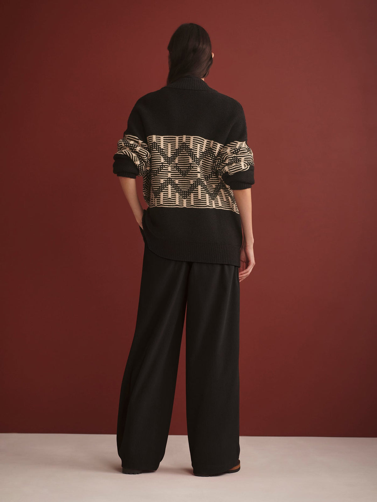 Linnea Fairisle Knit Jacket | Varley New