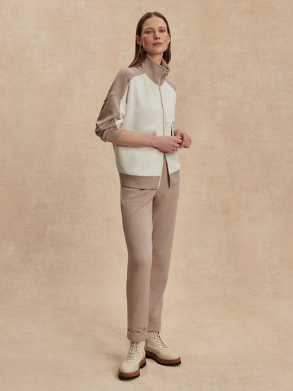 Garcia 2 Tone Zip Through Sweat | Varley Featured