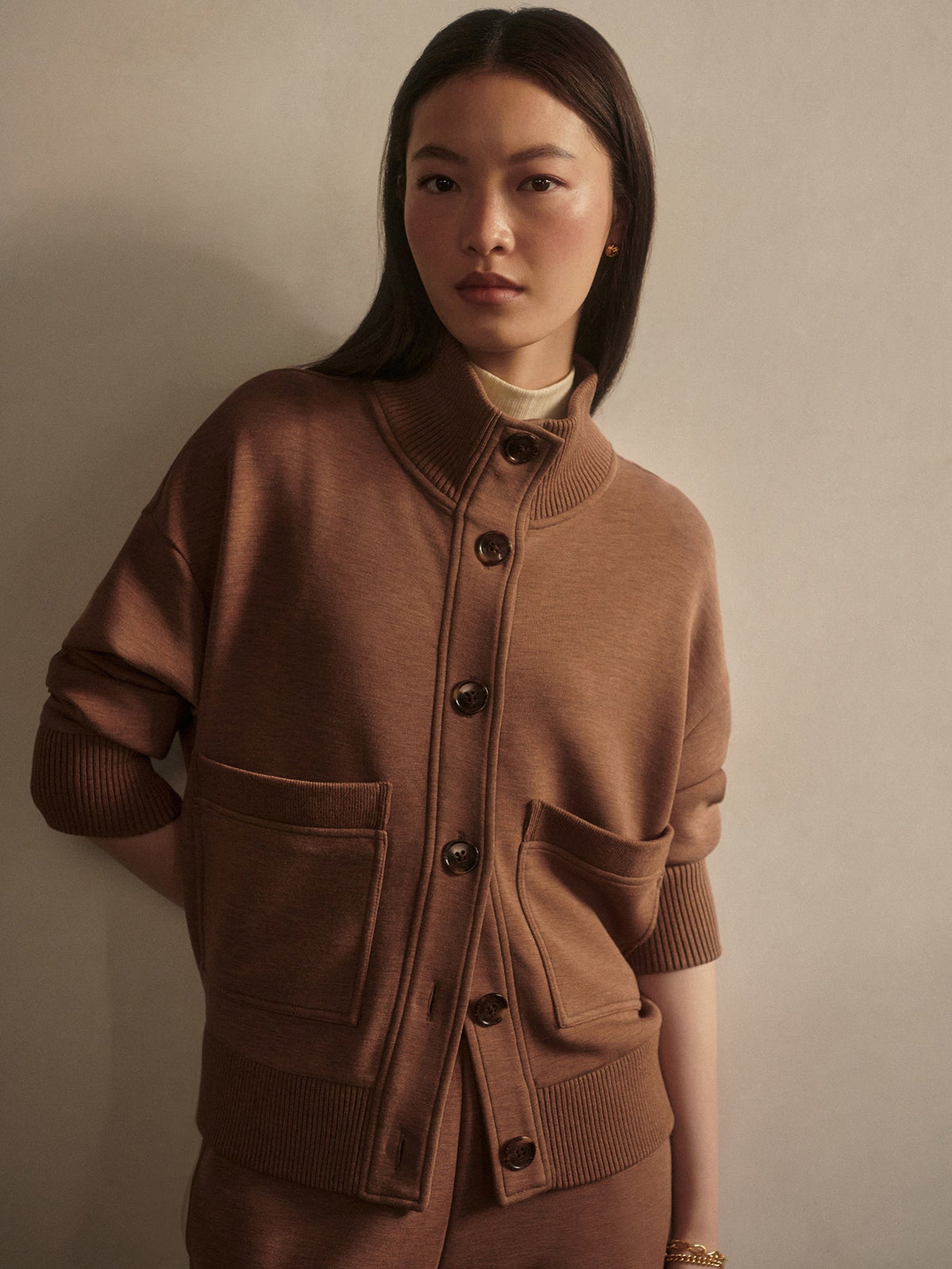 Sabrina Button Through Sweat | Varley Latest
