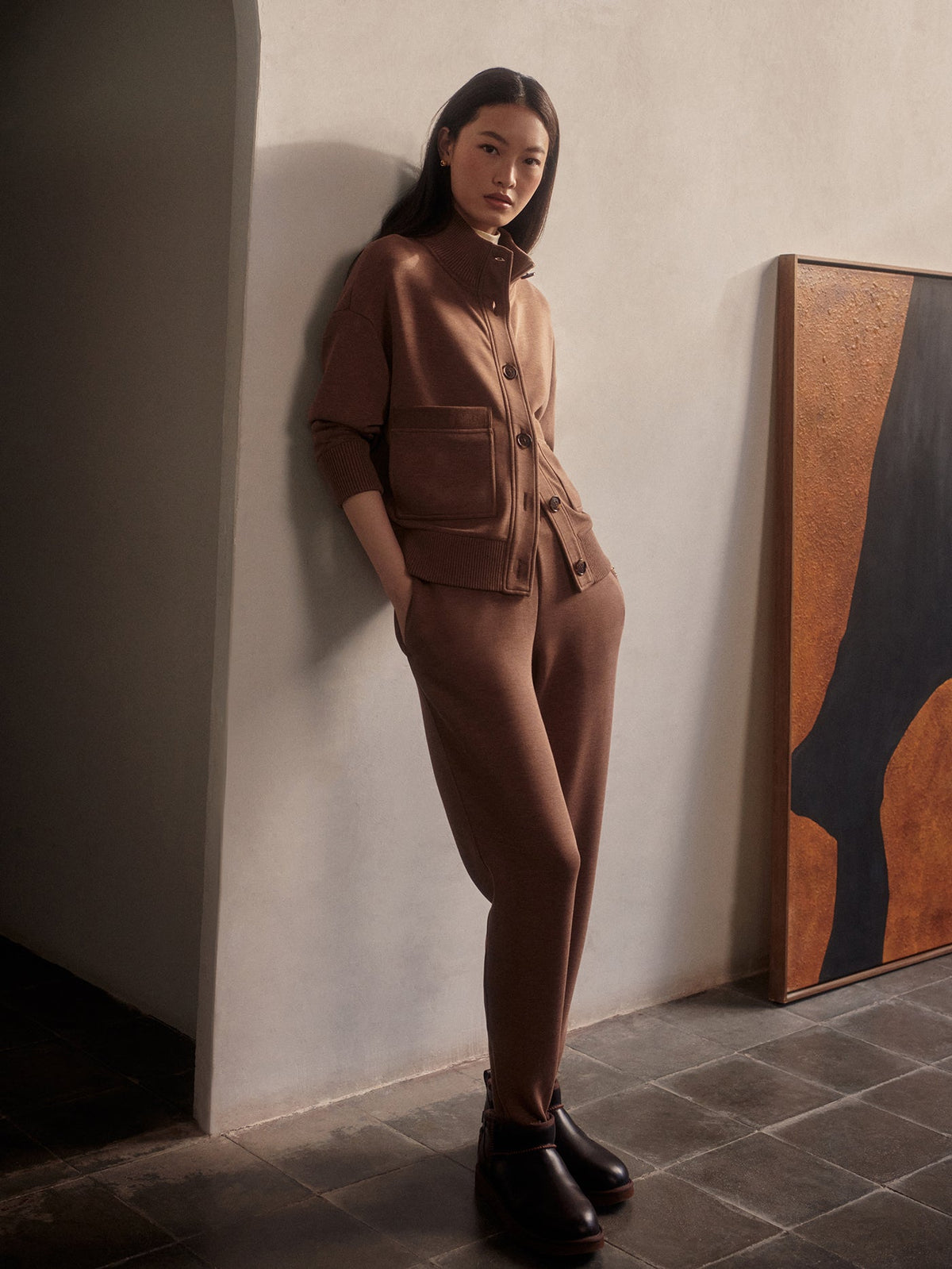 Sabrina Button Through Sweat | Varley Latest