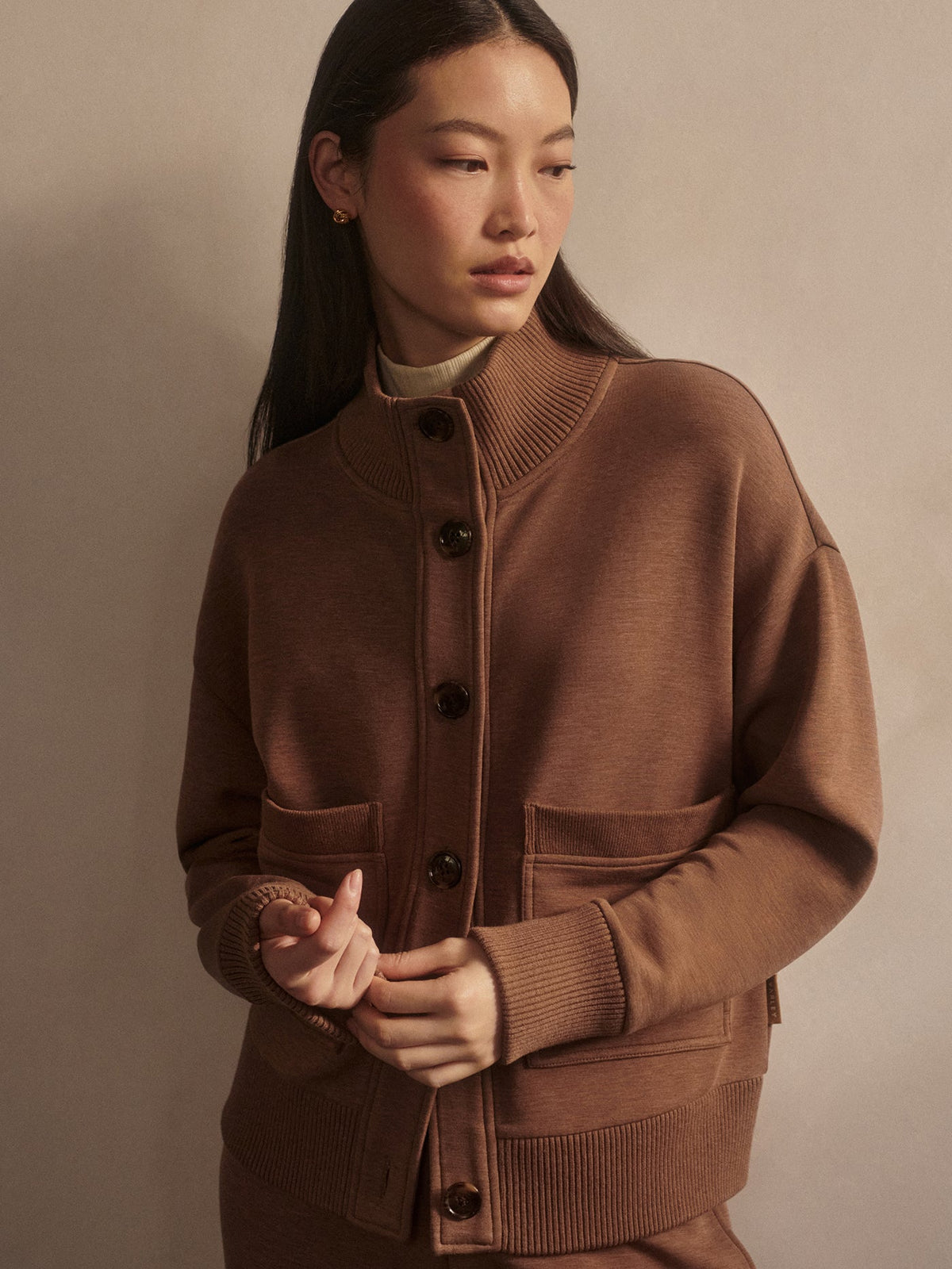 Sabrina Button Through Sweat | Varley Latest