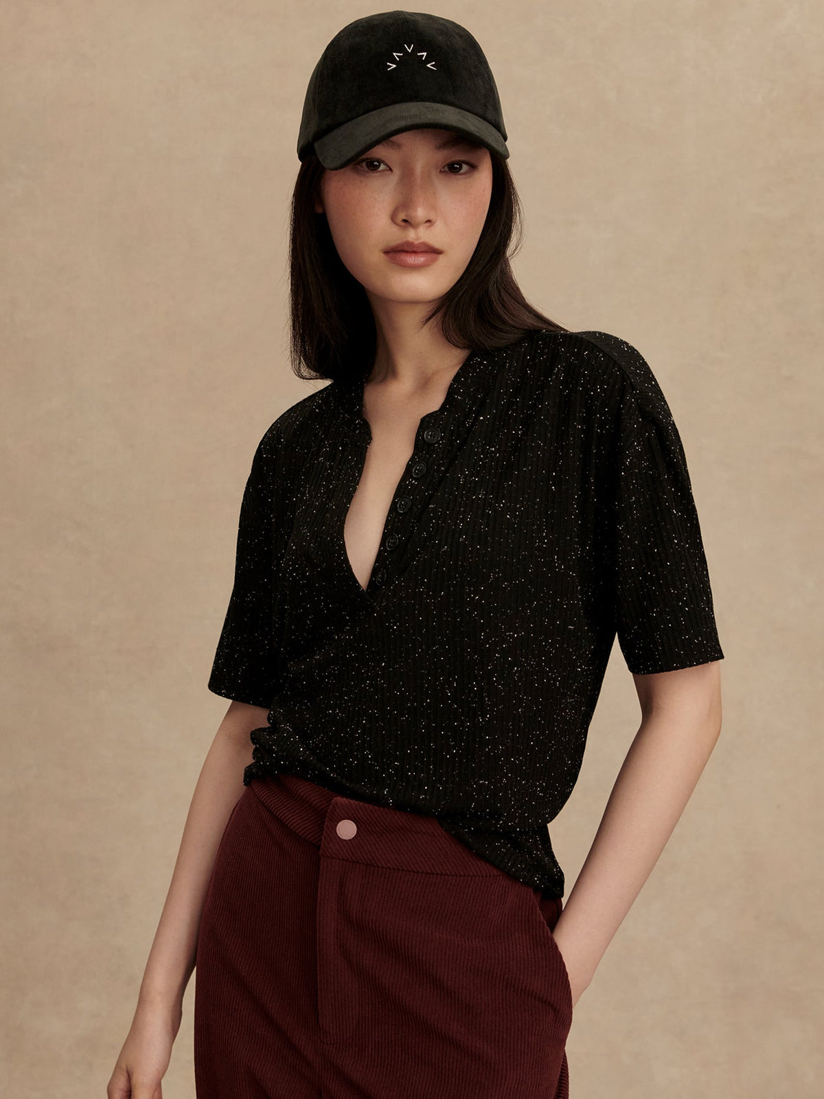 Odette Mock Placket Tee | Varley Smart Buy