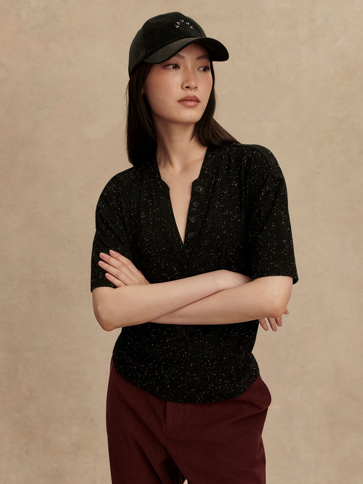 Odette Mock Placket Tee | Varley Smart Buy