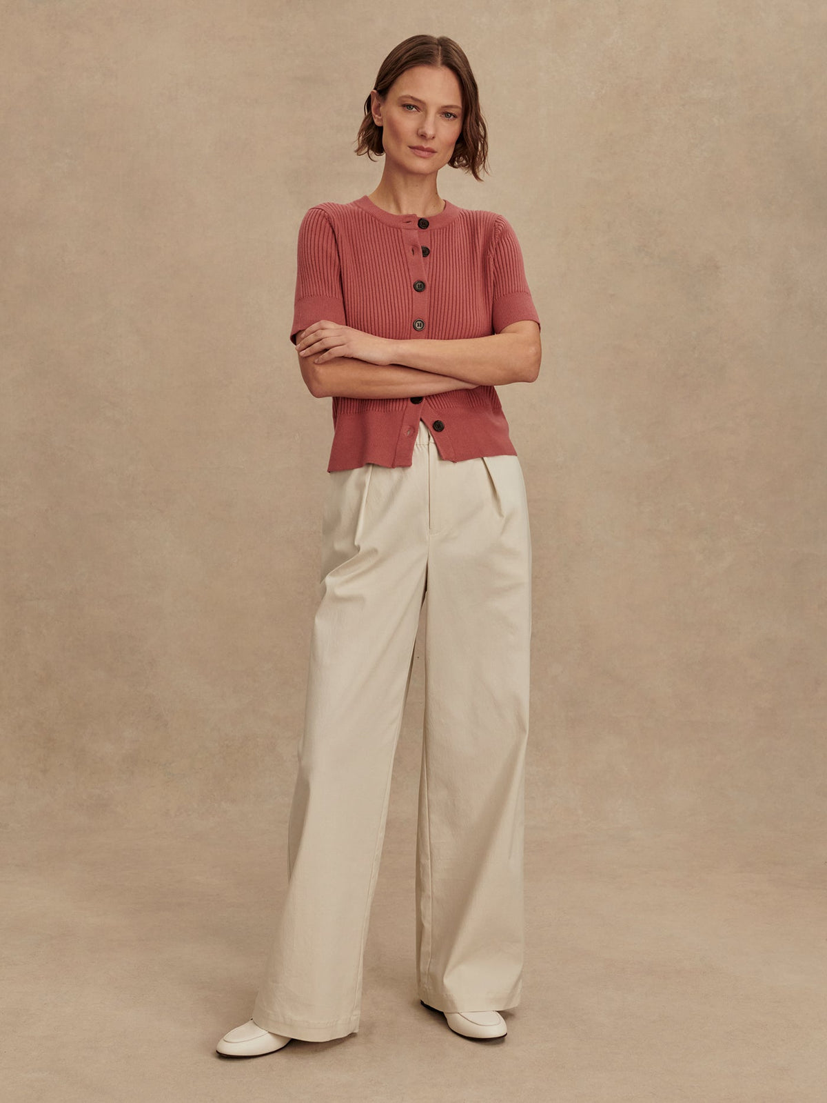 Micha Short Sleeve Cardigan | Varley Premium