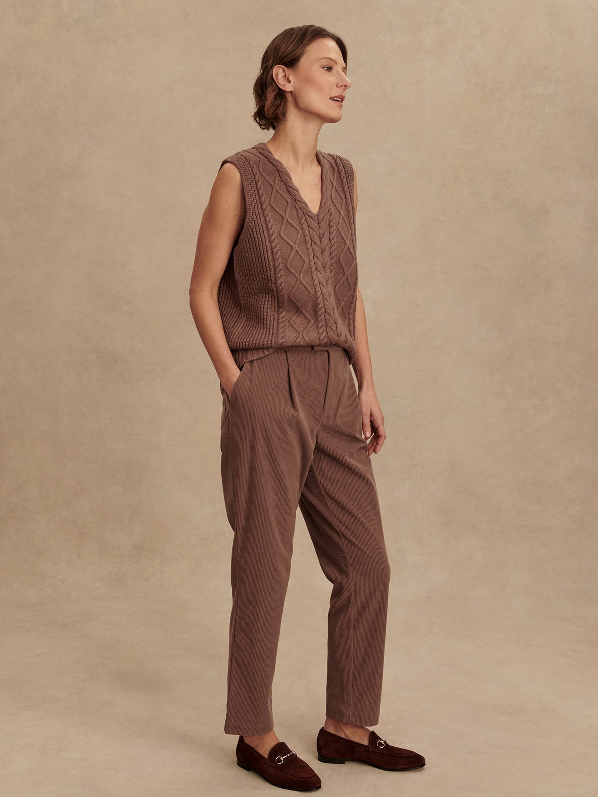 Kay Cable Knit Vest | Varley Latest