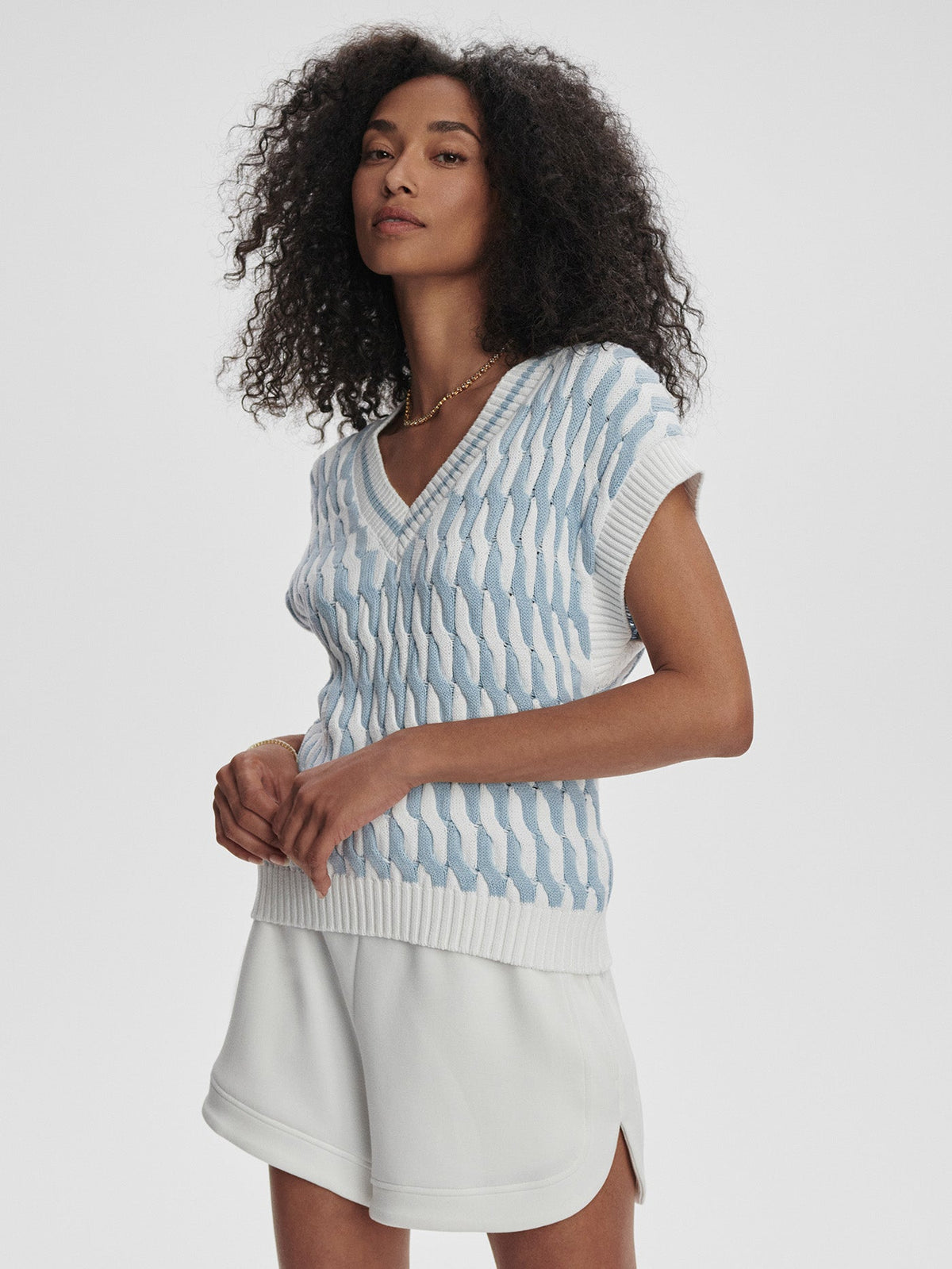 Alfie Cable Knit Vest | Varley Premium