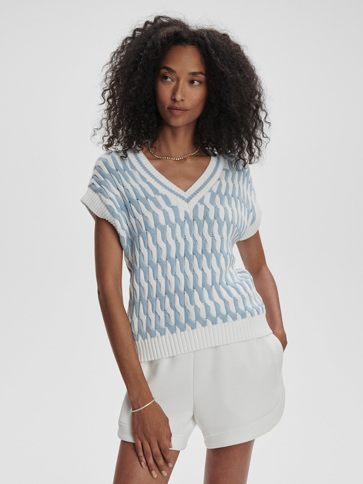 Alfie Cable Knit Vest | Varley Premium