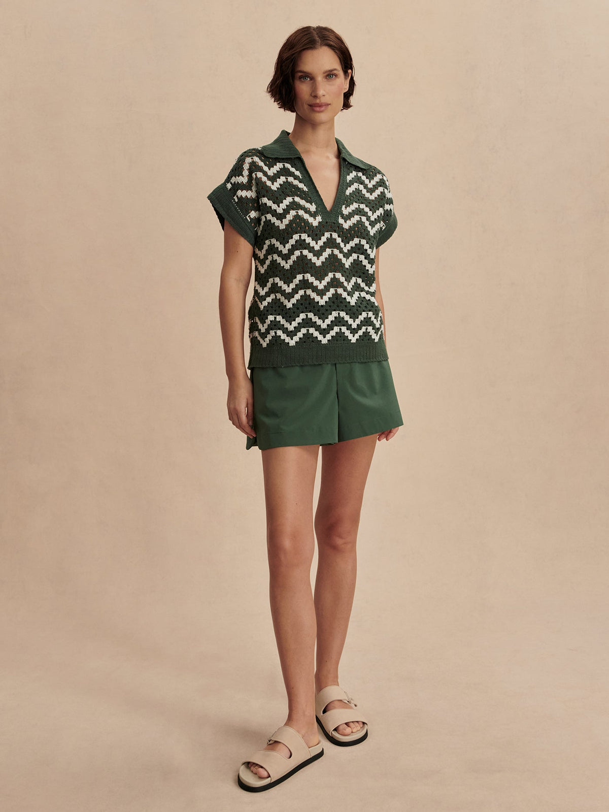 Joelle Crochet Polo Top | Varley Customer Favorite