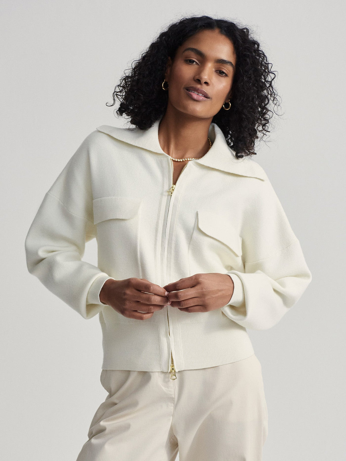 Felise Relaxed Knit Jacket | Varley Featured