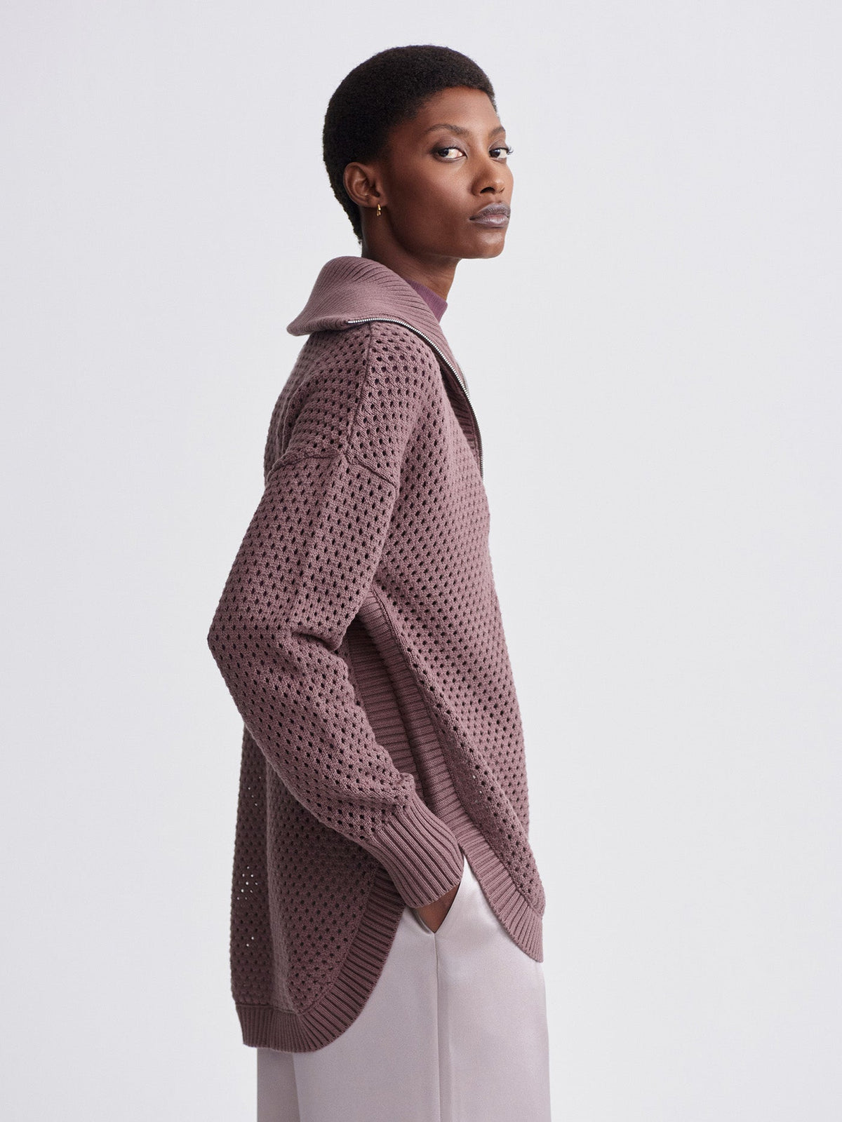 Finn Longline Knit Jacket | VARLEY US | Varley Trusted