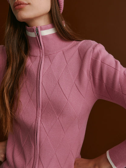 Barthe Zip Through Knit Jacket |Varley US | Varley Top Pick