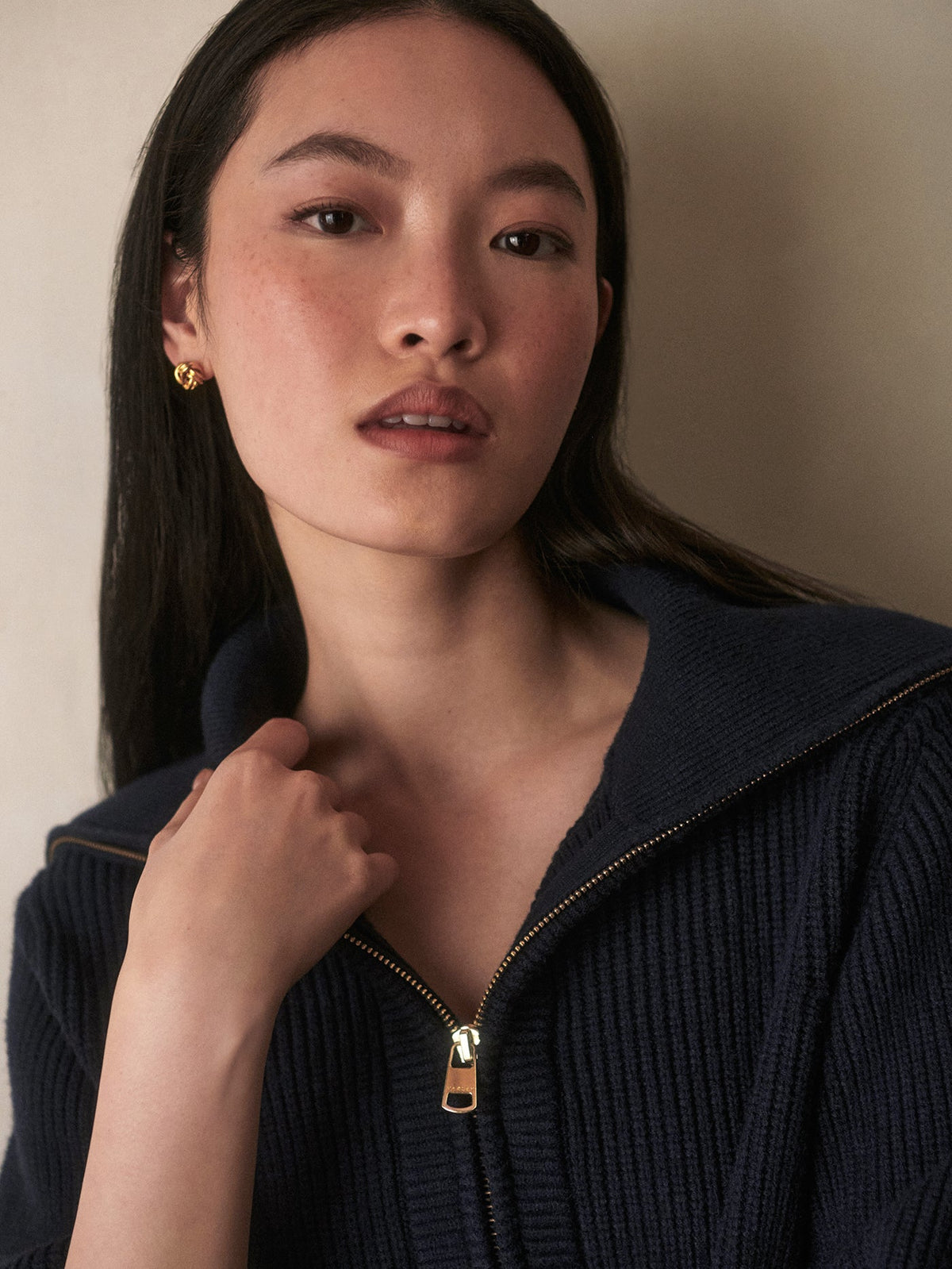 Maura Half Zip Rib Knit | Varley New