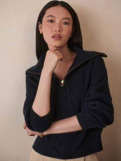 Maura Half Zip Rib Knit | Varley New