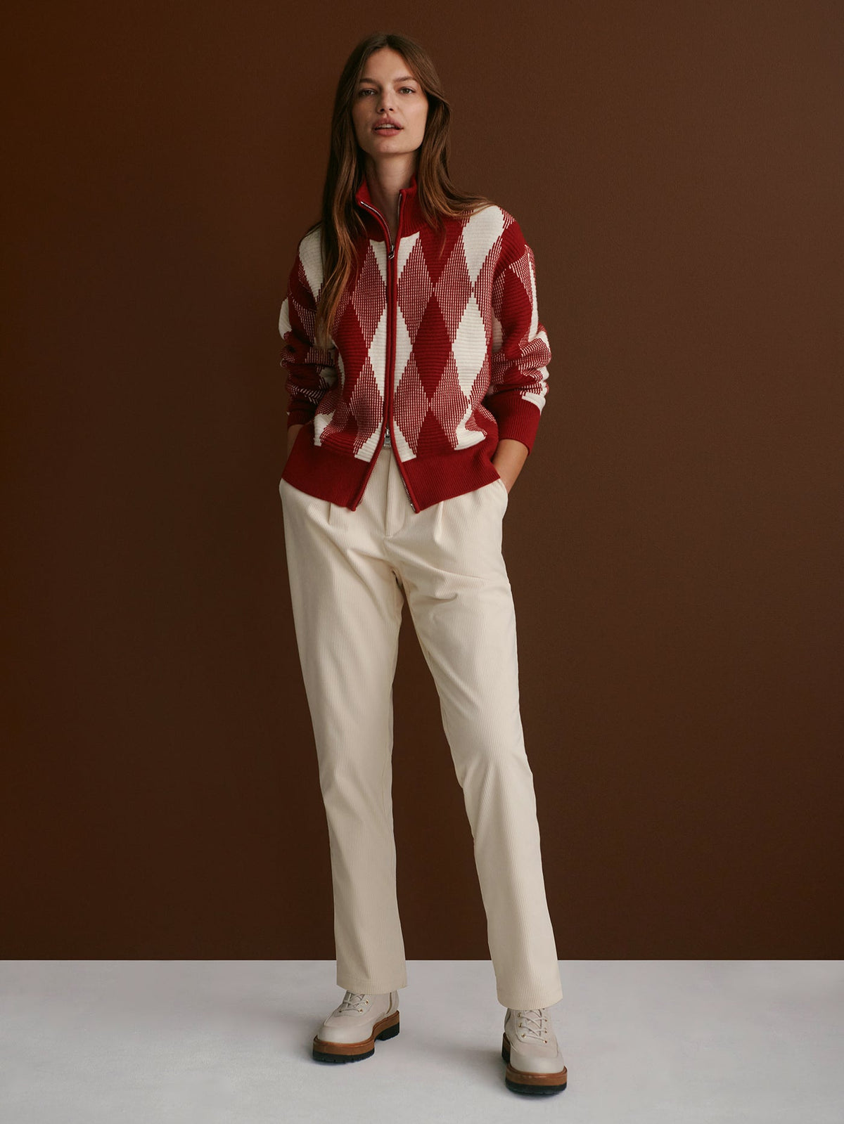 Karina Jacquard Knit Jacket | Varley Latest