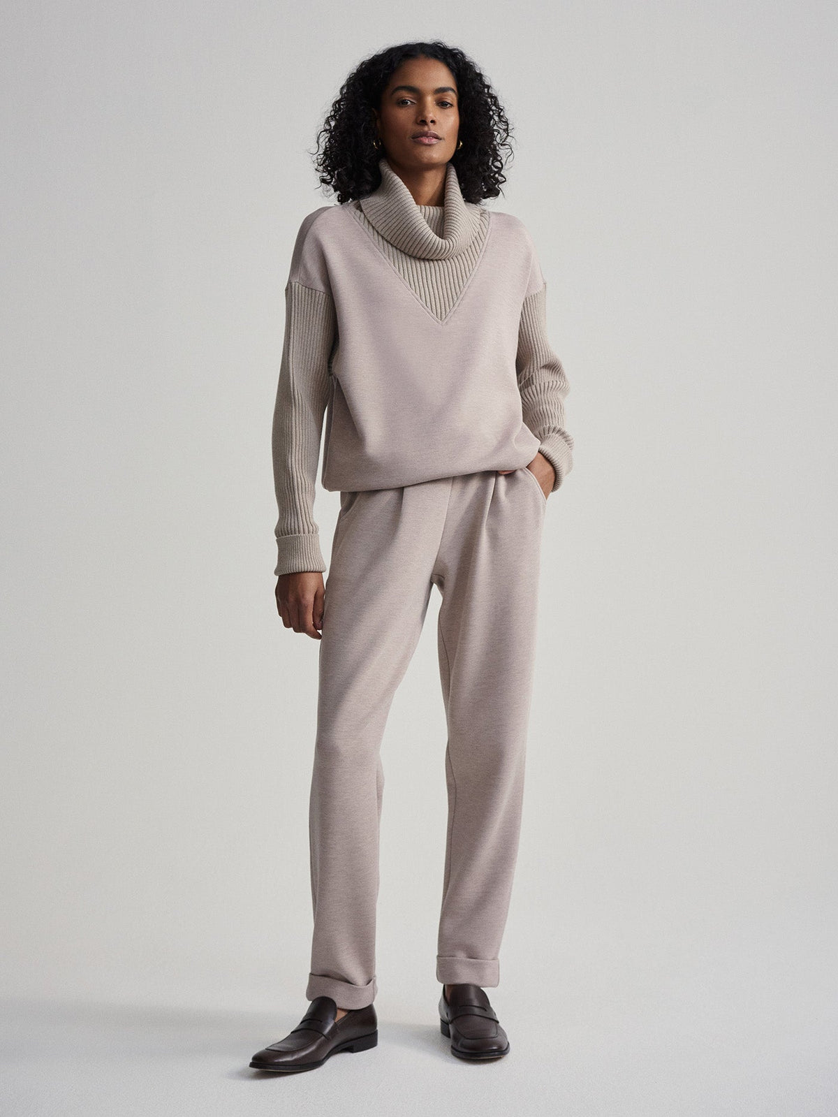 Hannah Cowl Neck Sweat | Varley Trusted