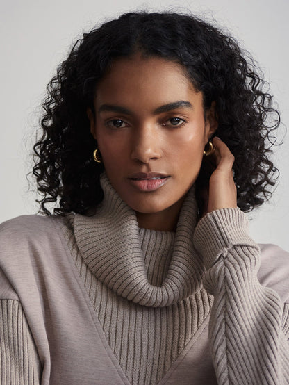 Hannah Cowl Neck Sweat | Varley Trusted