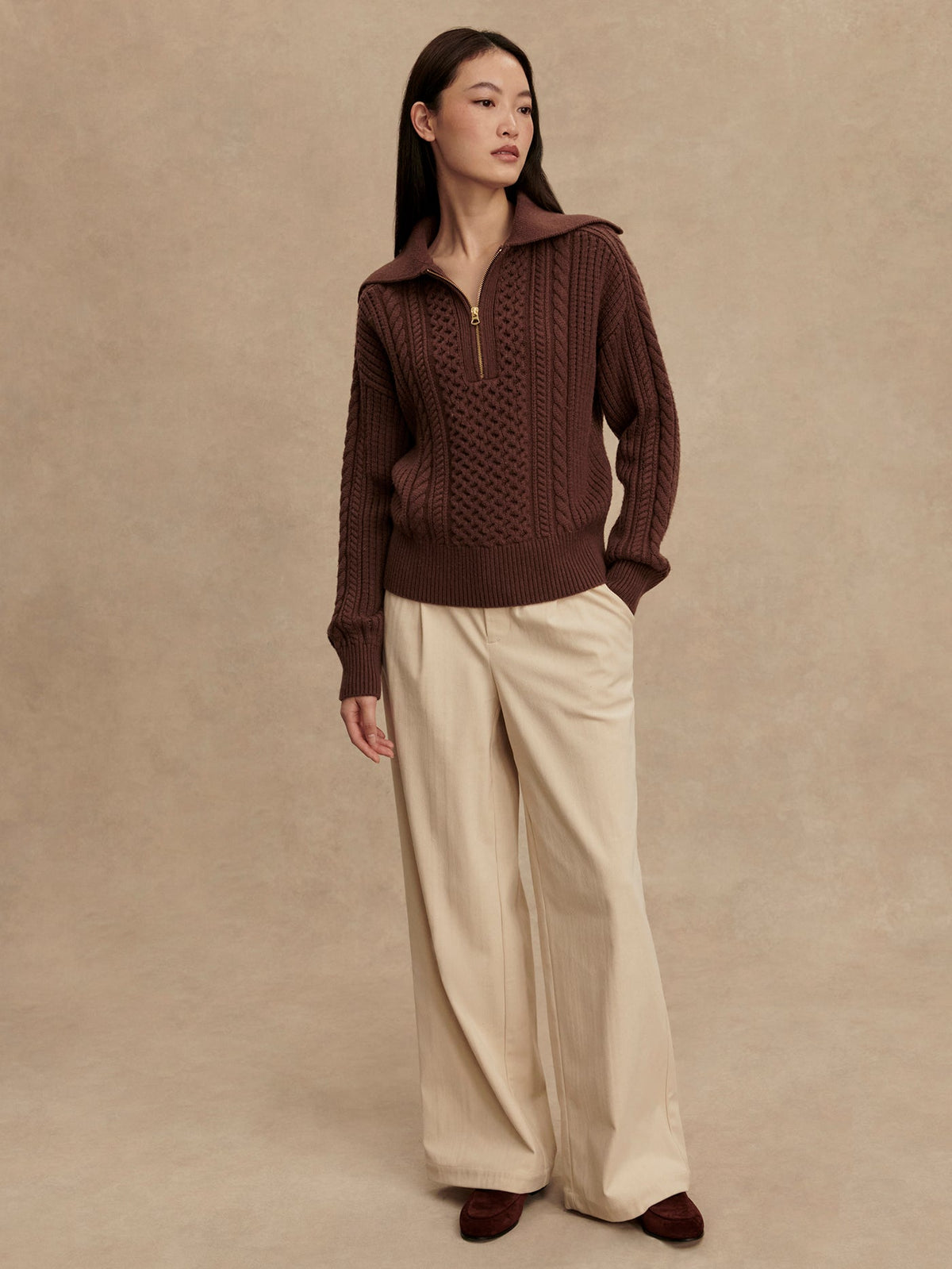 Camello Cable Half Zip 2.0 | Varley Customer Favorite