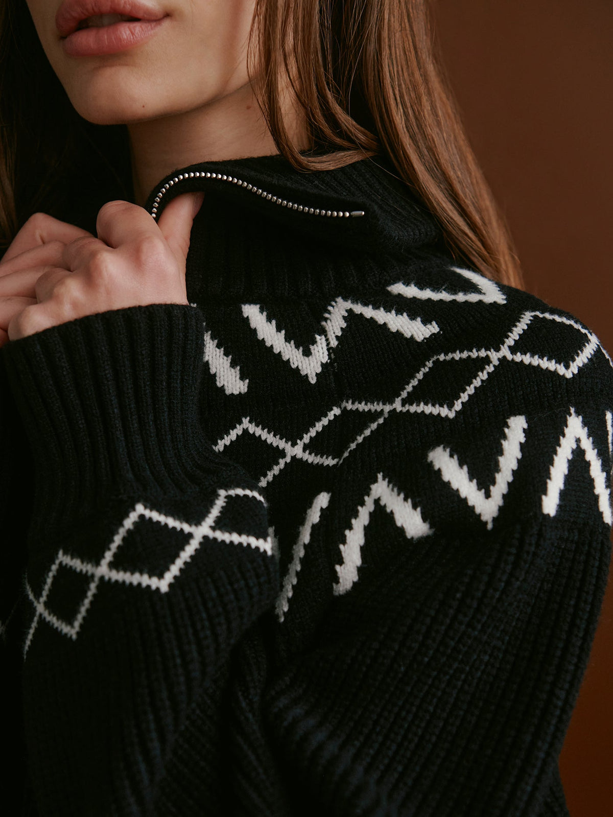 Sigrid Fairisle Half Zip Knit | Varley Top Pick