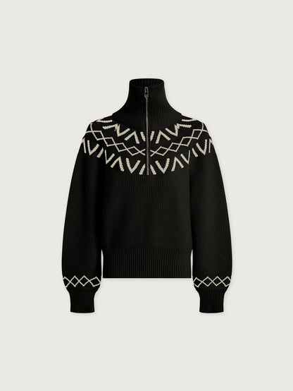 Sigrid Fairisle Half Zip Knit | Varley Top Pick