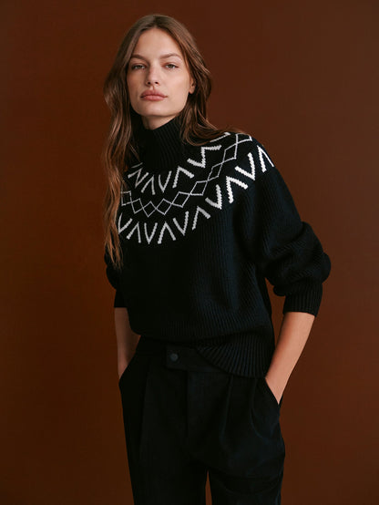 Marcie Fairisle Yoke Knit | VARLEY US | Varley Premium