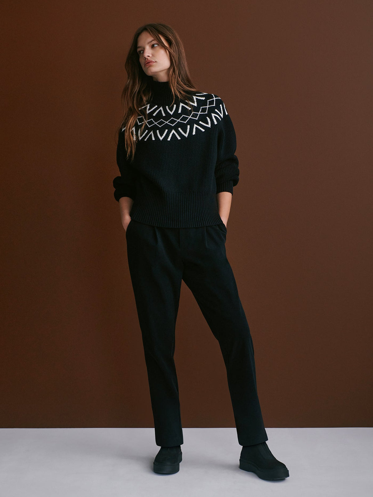 Marcie Fairisle Yoke Knit | VARLEY US | Varley Premium
