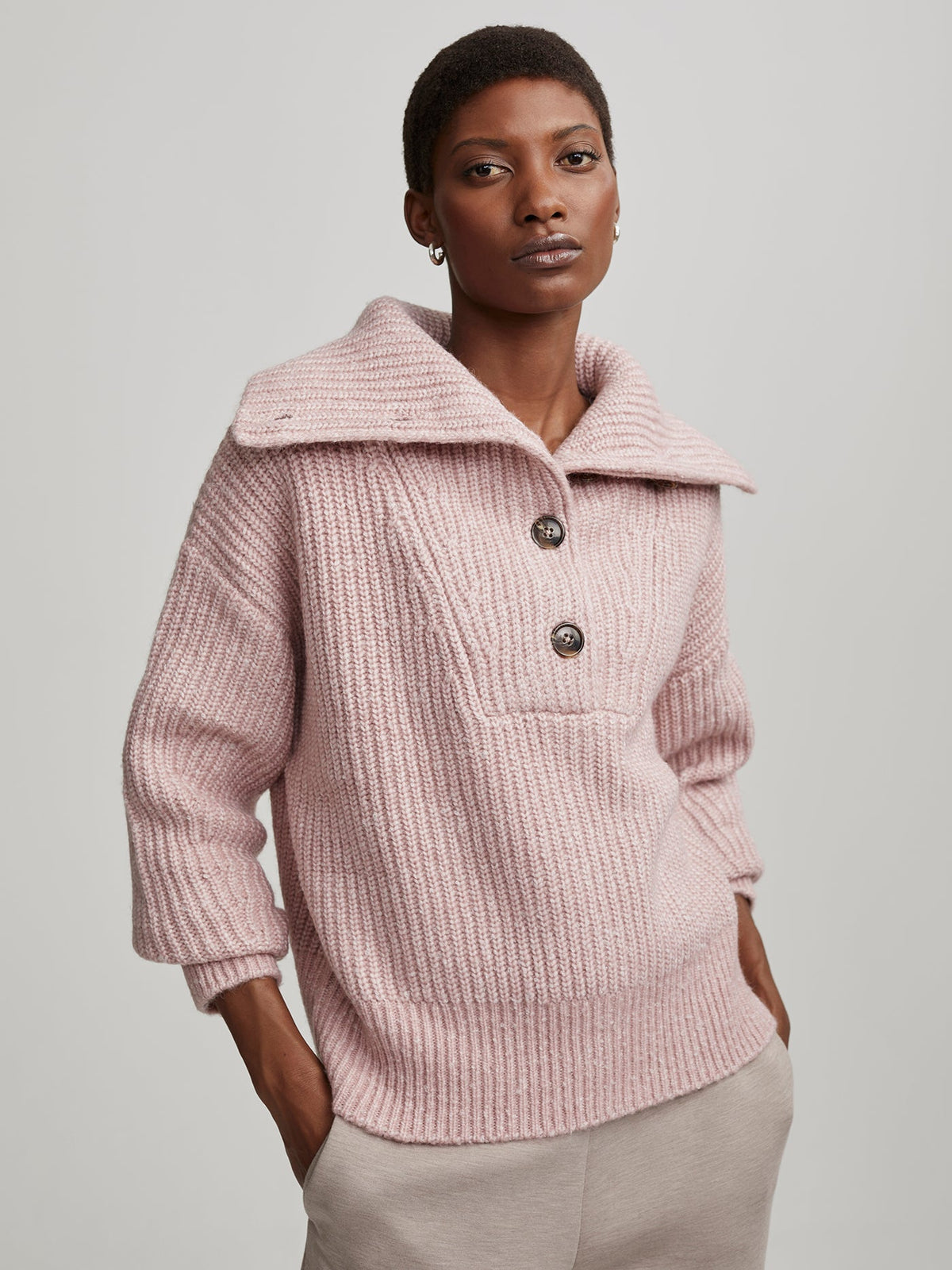 Peverel Button Placket Knit | VARLEY US | Varley Featured