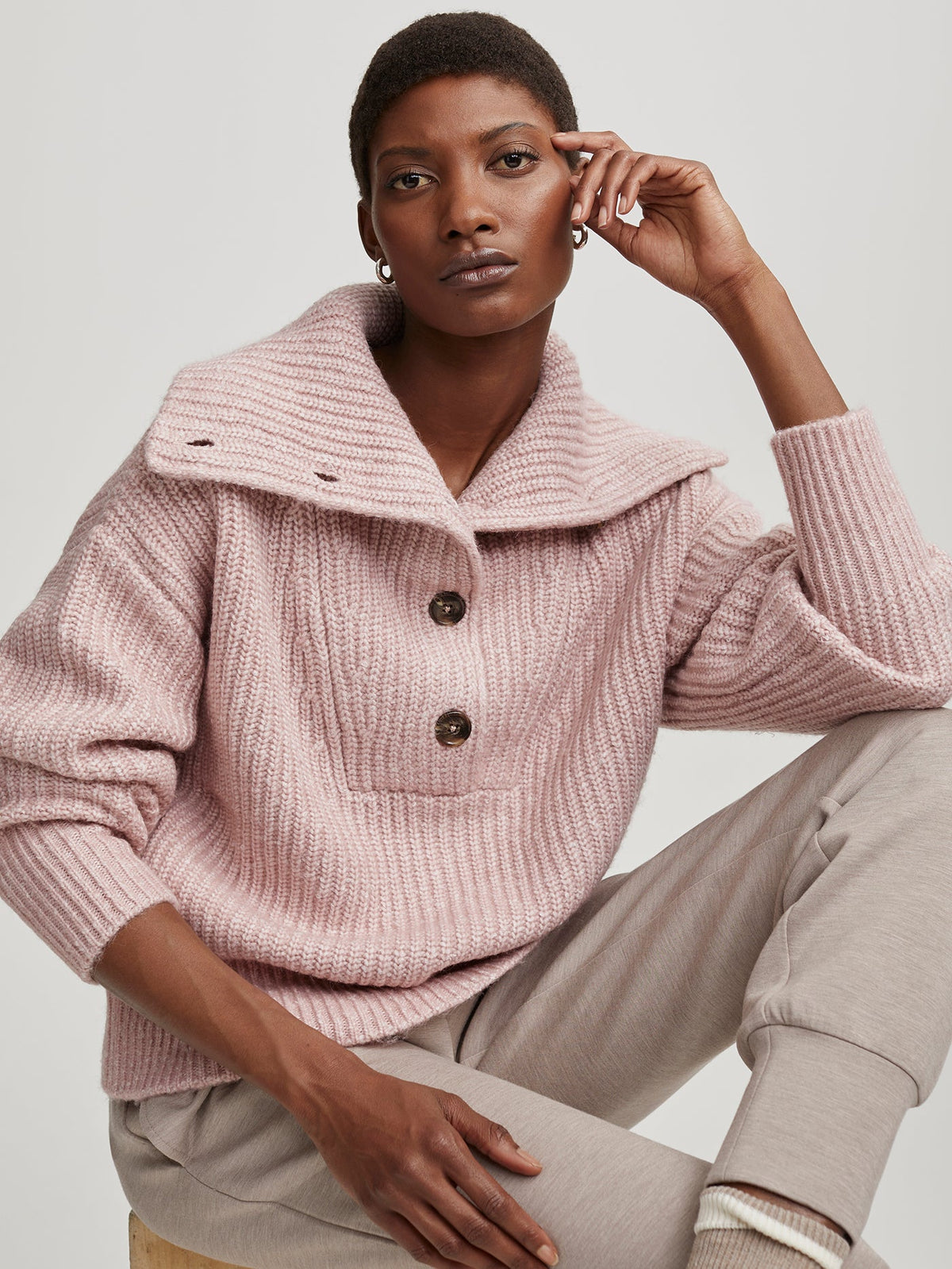 Peverel Button Placket Knit | VARLEY US | Varley Featured