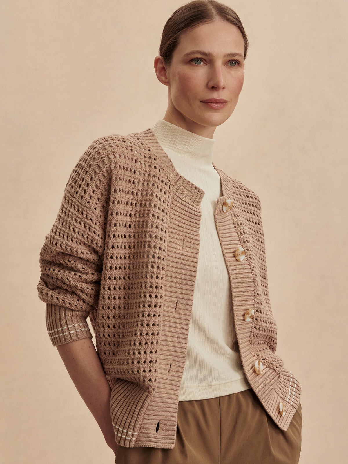 Kris Relaxed Fit Knit Cardigan | VARLEY US | Varley Trusted