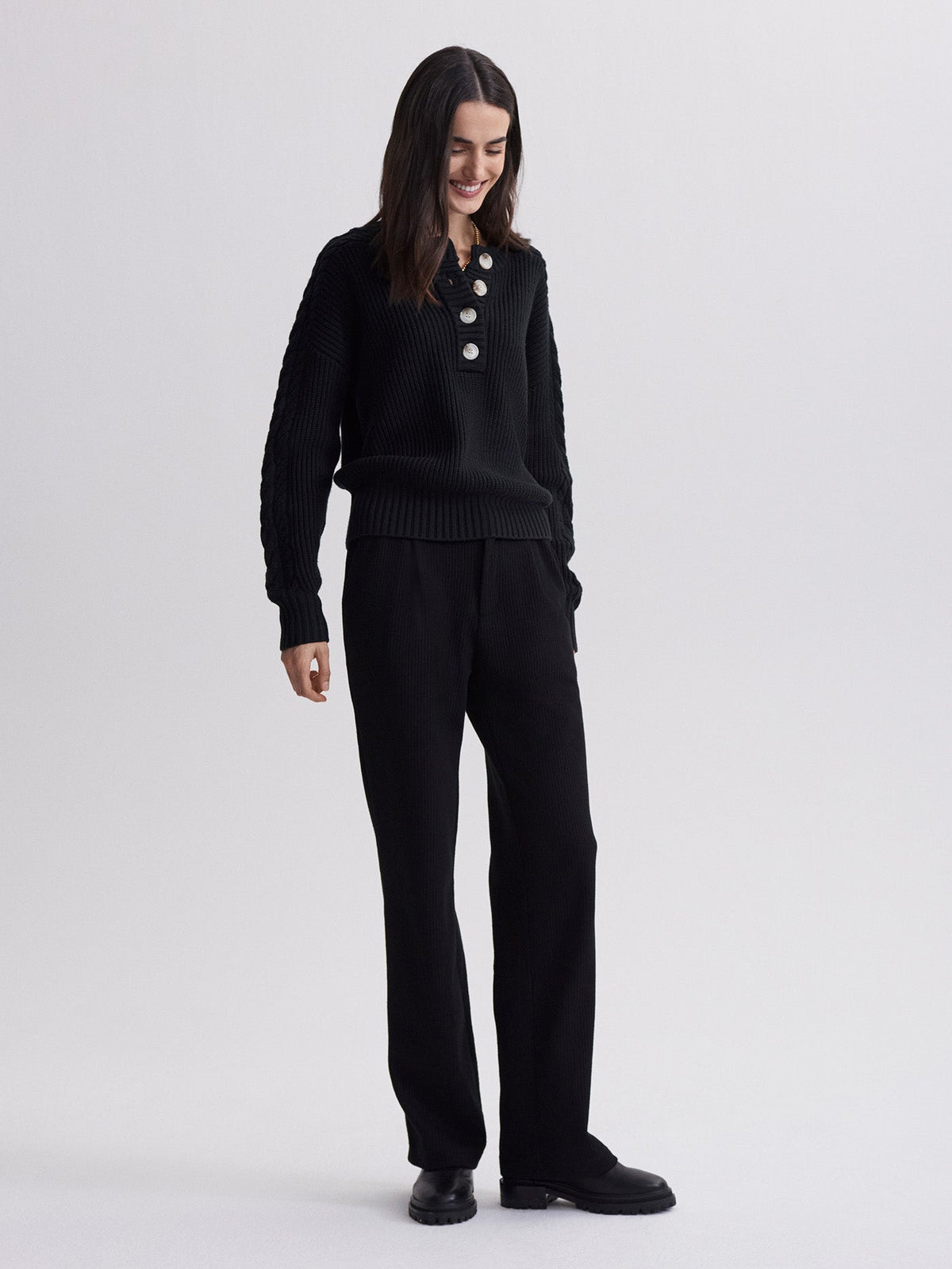 Vera Button Neck Sweater | Varley Customer Favorite