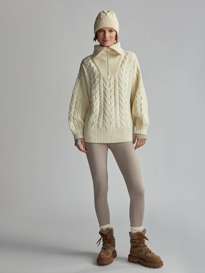 Daria Half Zip Cable Knit | VARLEY US | Varley Top Pick