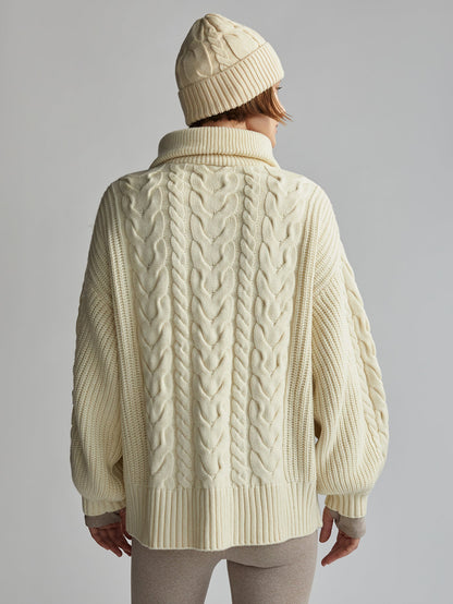 Daria Half Zip Cable Knit | VARLEY US | Varley Top Pick