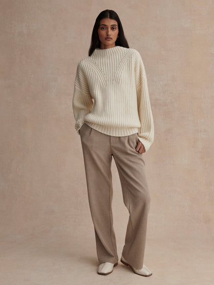 Blossom Mock Neck Knit Sweater | Varley Smart Buy