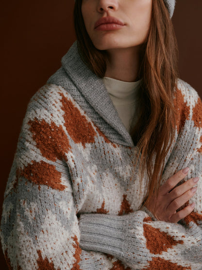 Brockley Jacquard Knit Jacket | Varley New