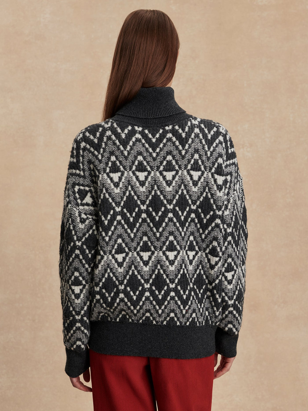 Ida Relaxed Fairisle Rollneck Knit | Varley Featured