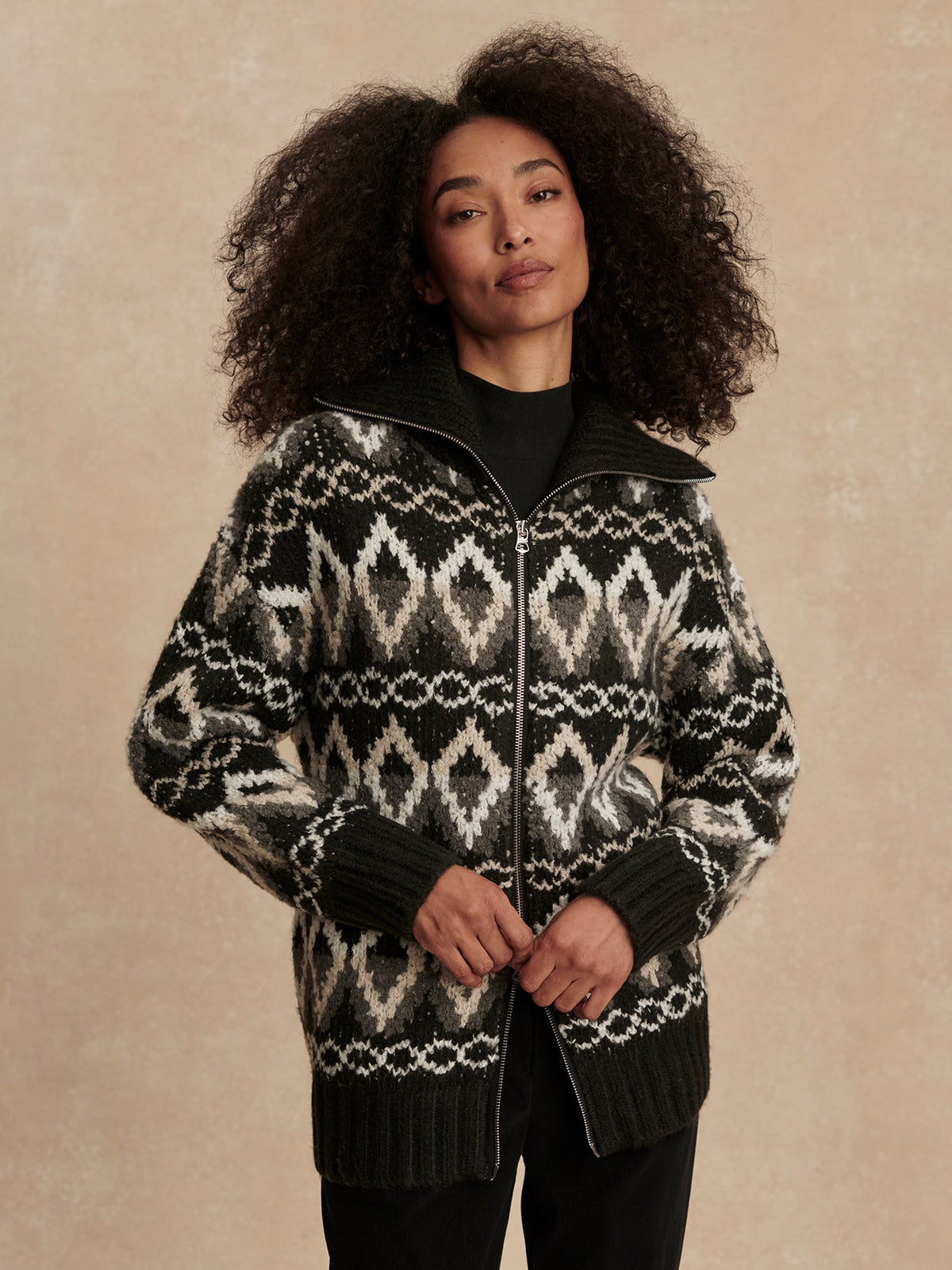 Brooke Fairisle Knit Jacket | VARLEY US | Varley Latest