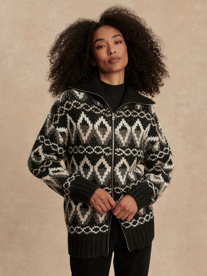 Brooke Fairisle Knit Jacket | VARLEY US | Varley Latest