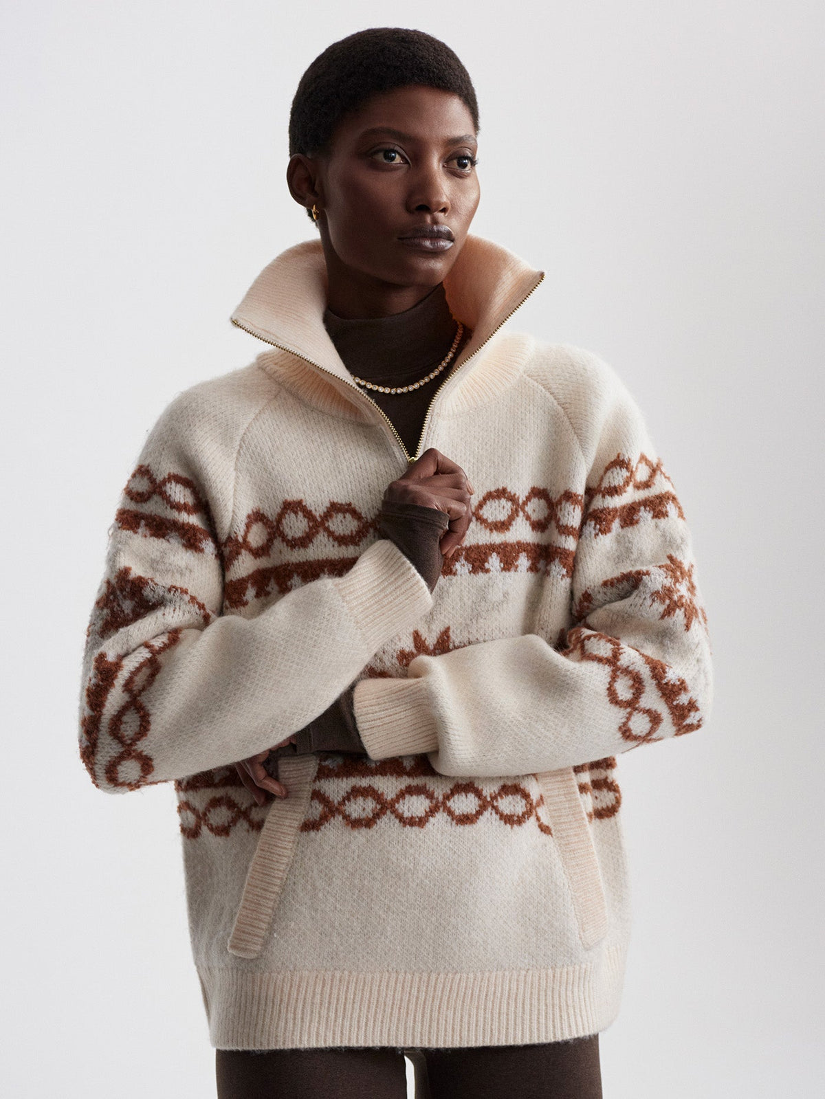 Cai Fairisle Half Zip | Varley Customer Favorite