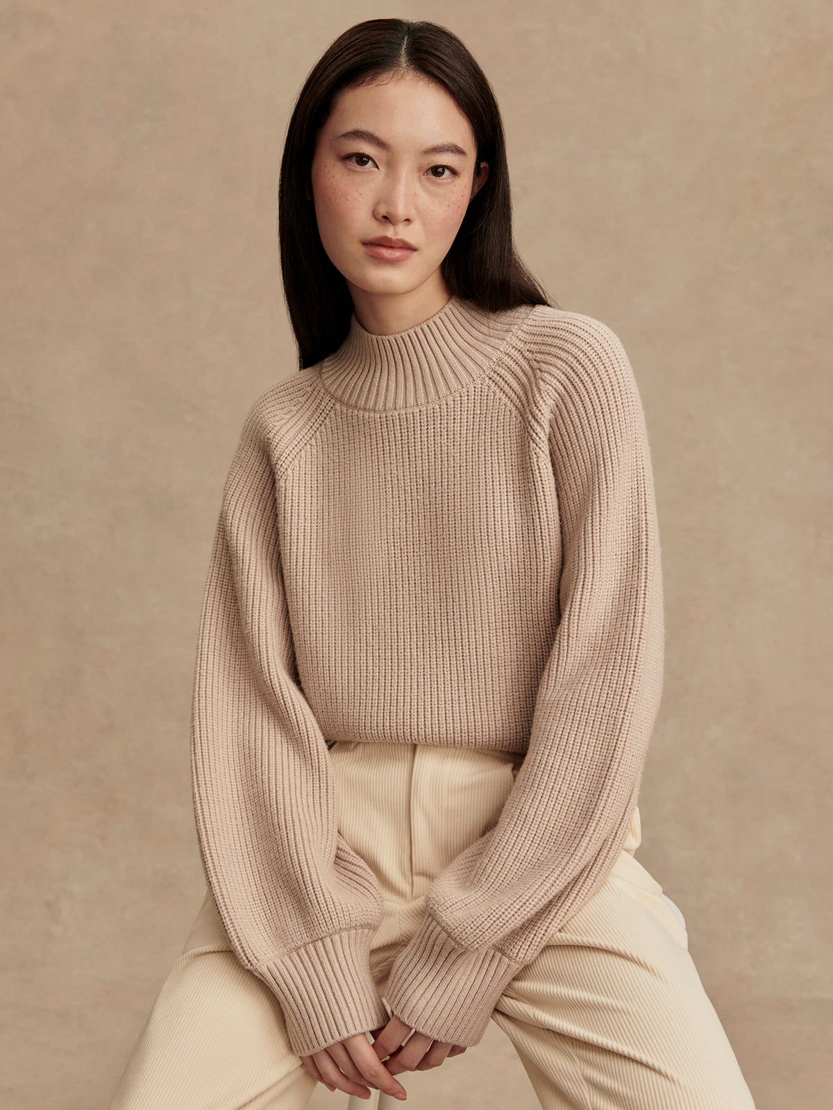 Martina High Neck Rib Knit | Varley Customer Favorite